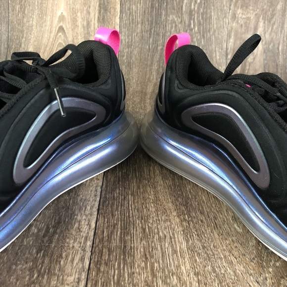 Nike Air Max 720 Black/White/Laser Fuchsia - Picture 6 of 9